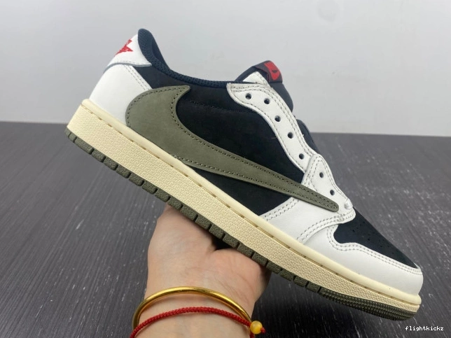 Air Olive Jordan x 1 Travis OG DZ4137-106 Low WMNS Scott 0825